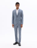 Slim Fit Stretch Blue Suit Jacket Celio