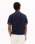 Celio Cotton Short-Sleeved Polo - Navy