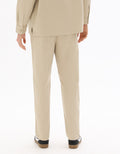 Celio Beige Slim Fit All-Day Ankle-Length Solid Pants - Beige