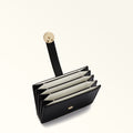 Card Case Furla Sfera Nero+Panna Int.