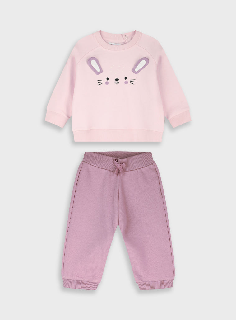 Cotton Girl Set - Pearl Pink
