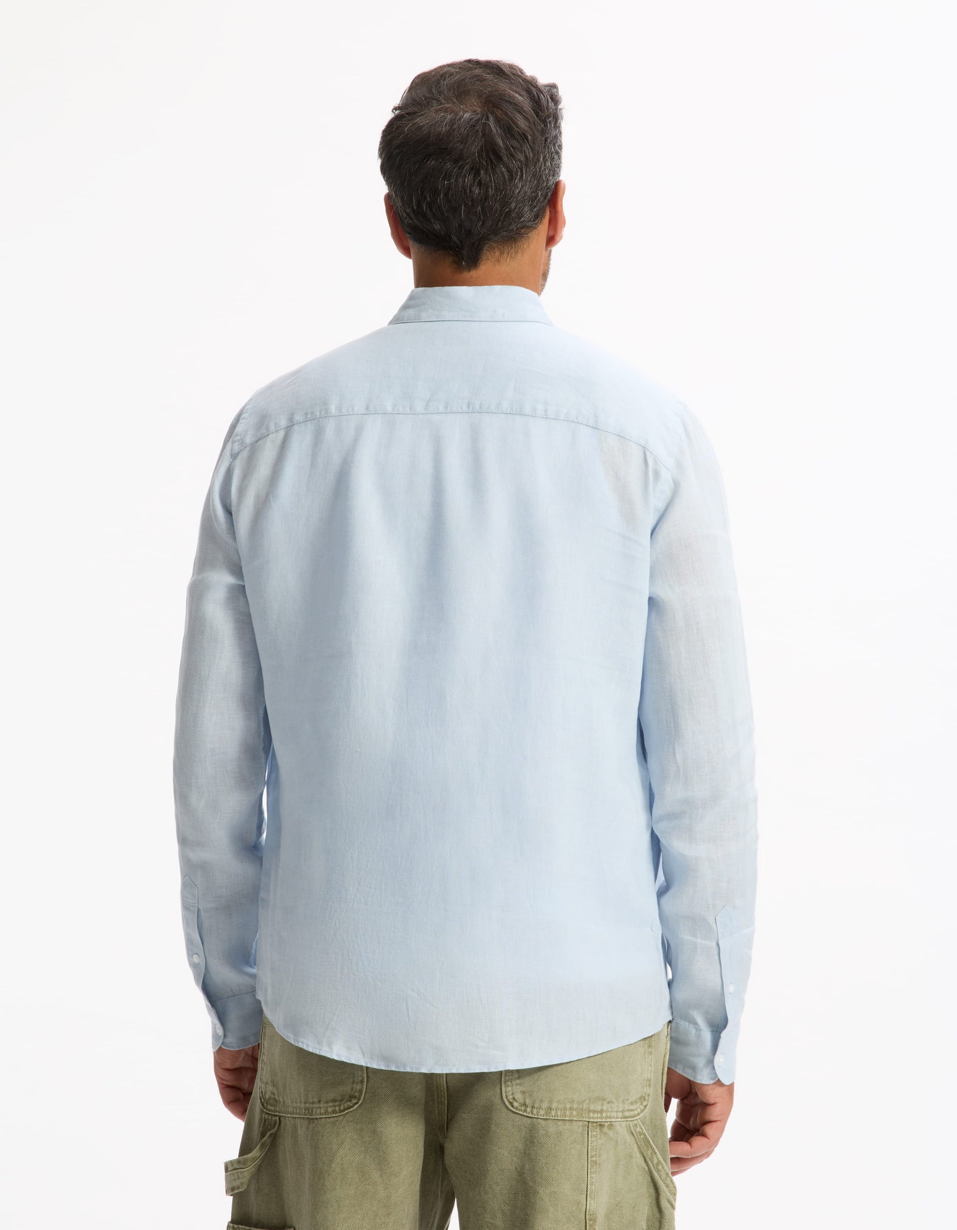 light blue Long sleeves Shirt