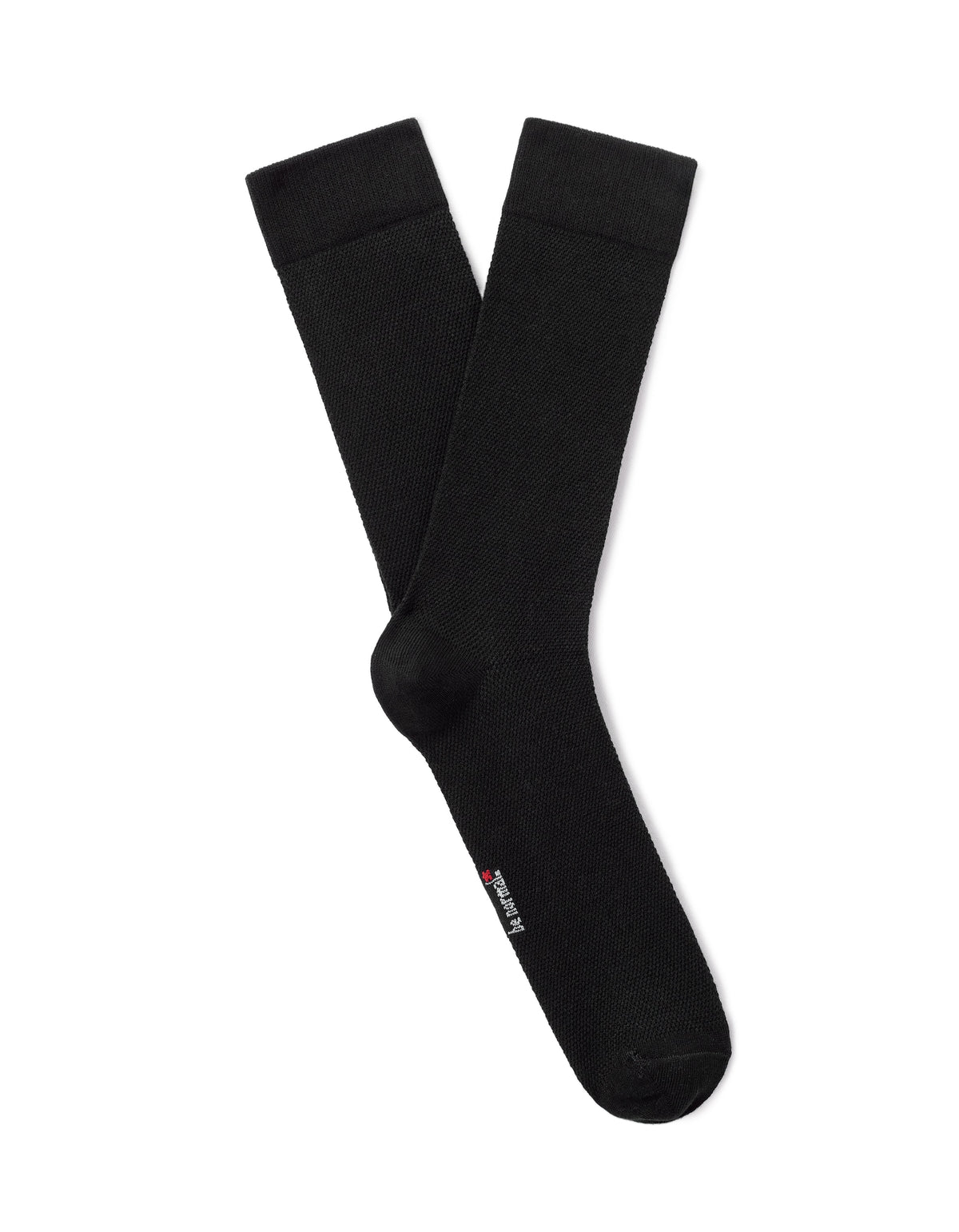 Celio High socks in stretch piqué cotton - Black