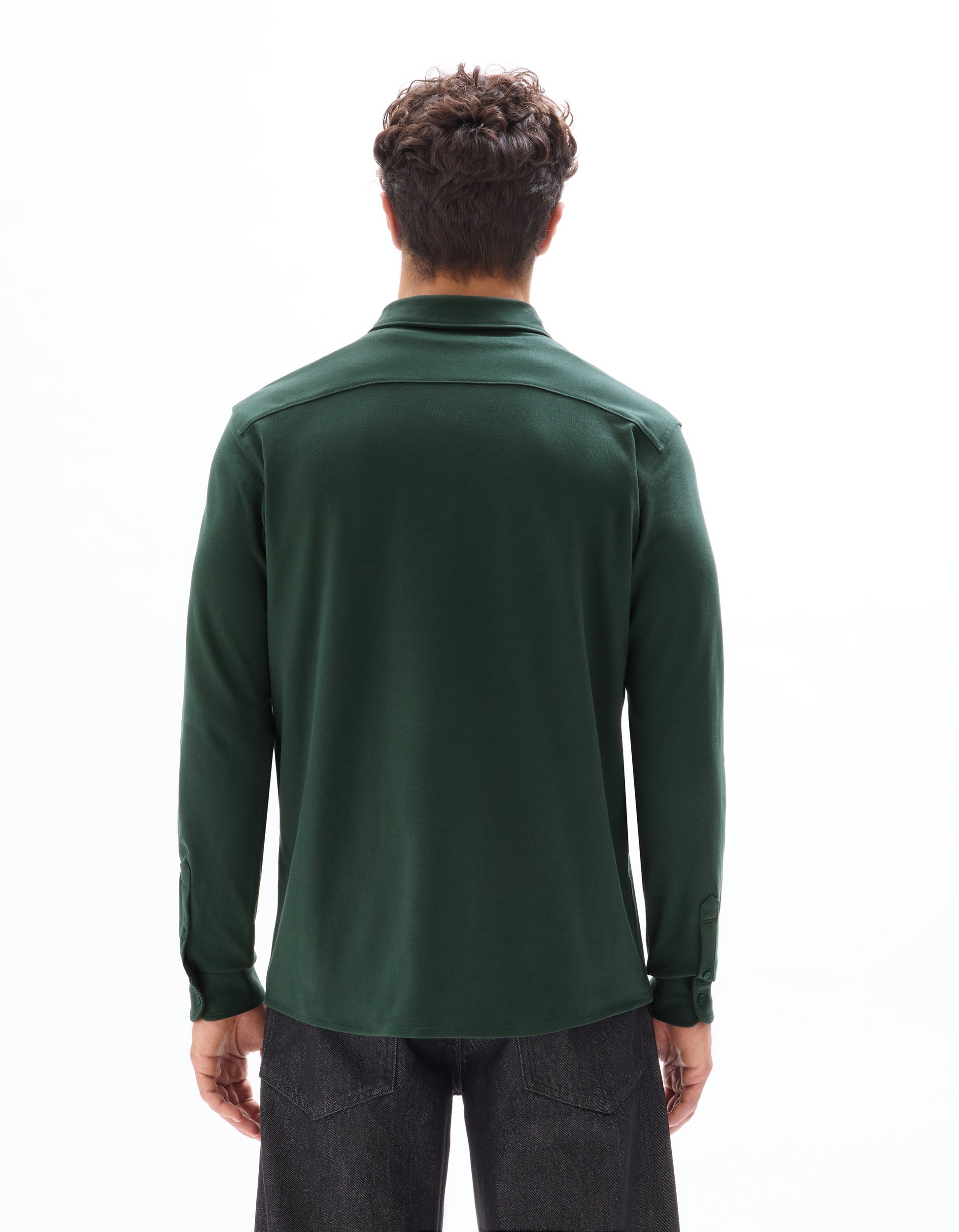 Vert Fonce Long Sleeves Shirt - Celio Lebanon