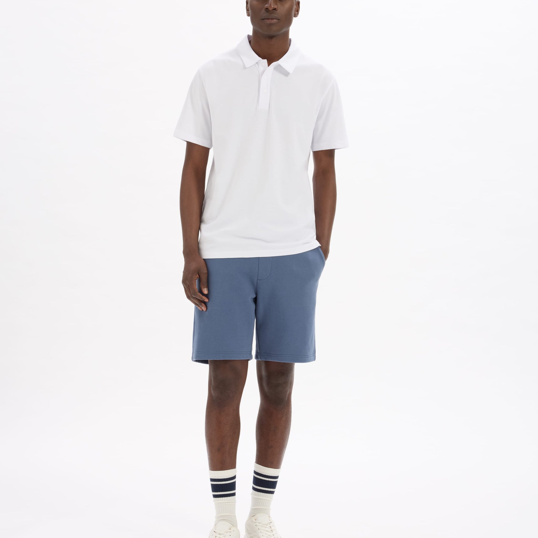 optical white Short sleeves Polo