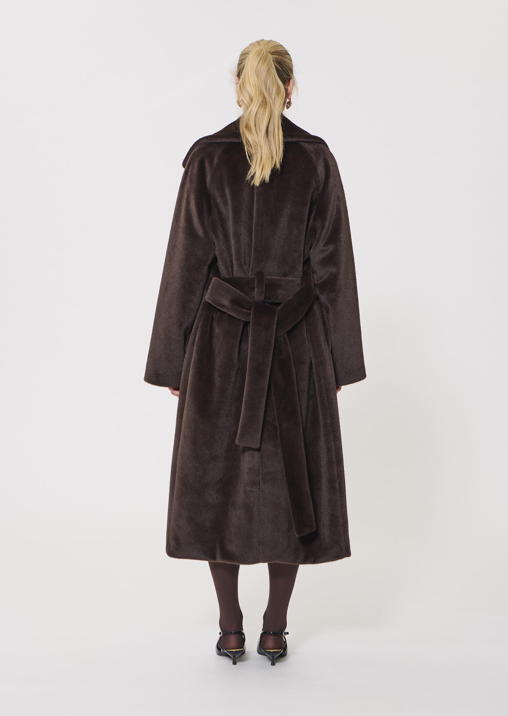 Faux Fur Michelle chocalat coat for women