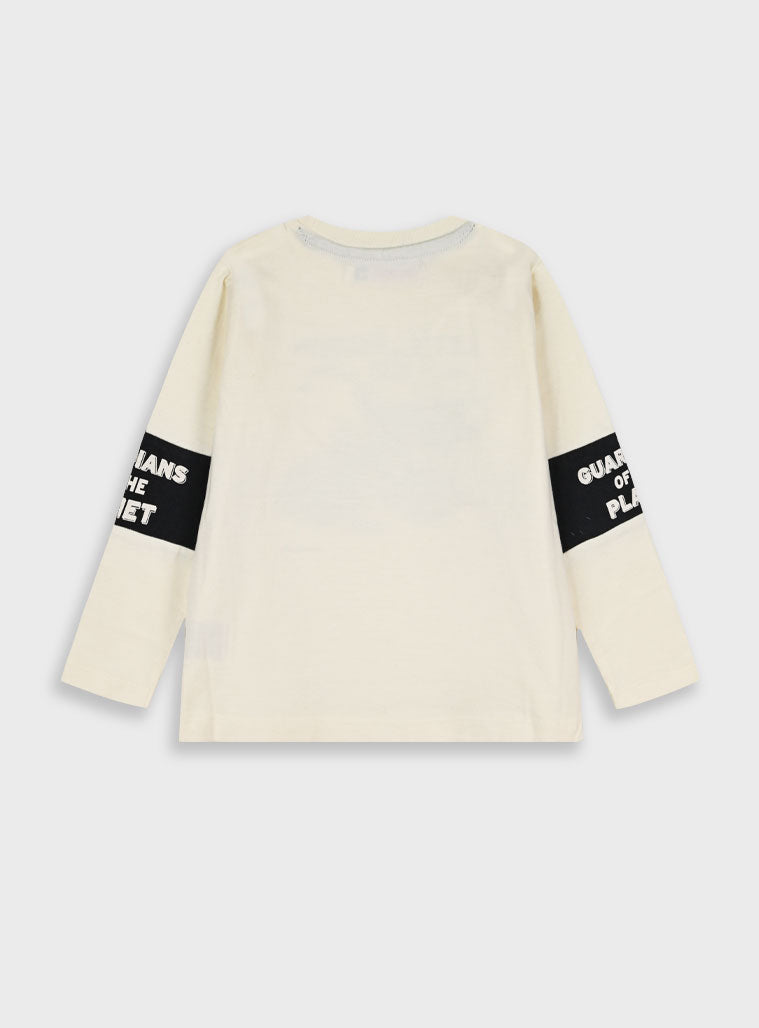 Children's Offwhite Blouse For Boy