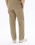 100% Cotton Straight-leg Pants with Honeycomb Texture Celio