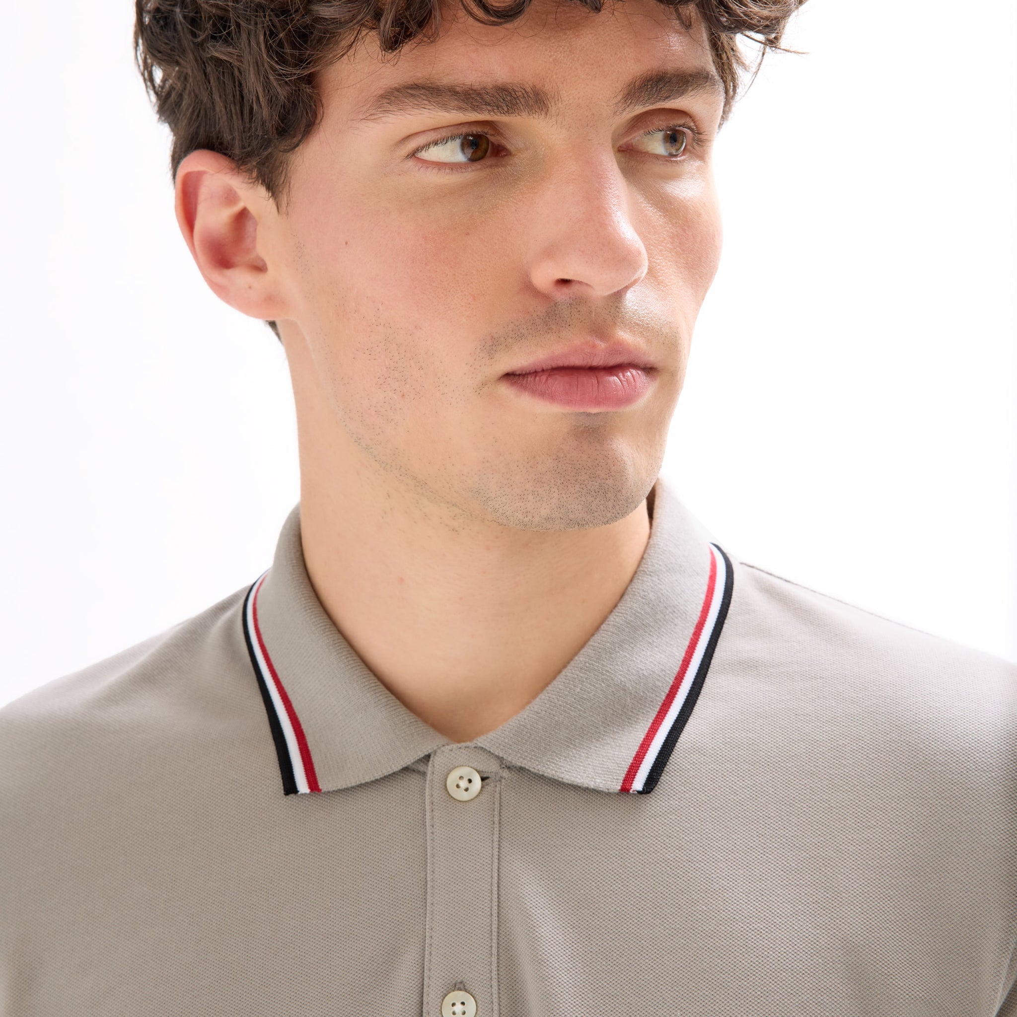 NECETWO LIGHT GREY SS POLO - Celio lebanon