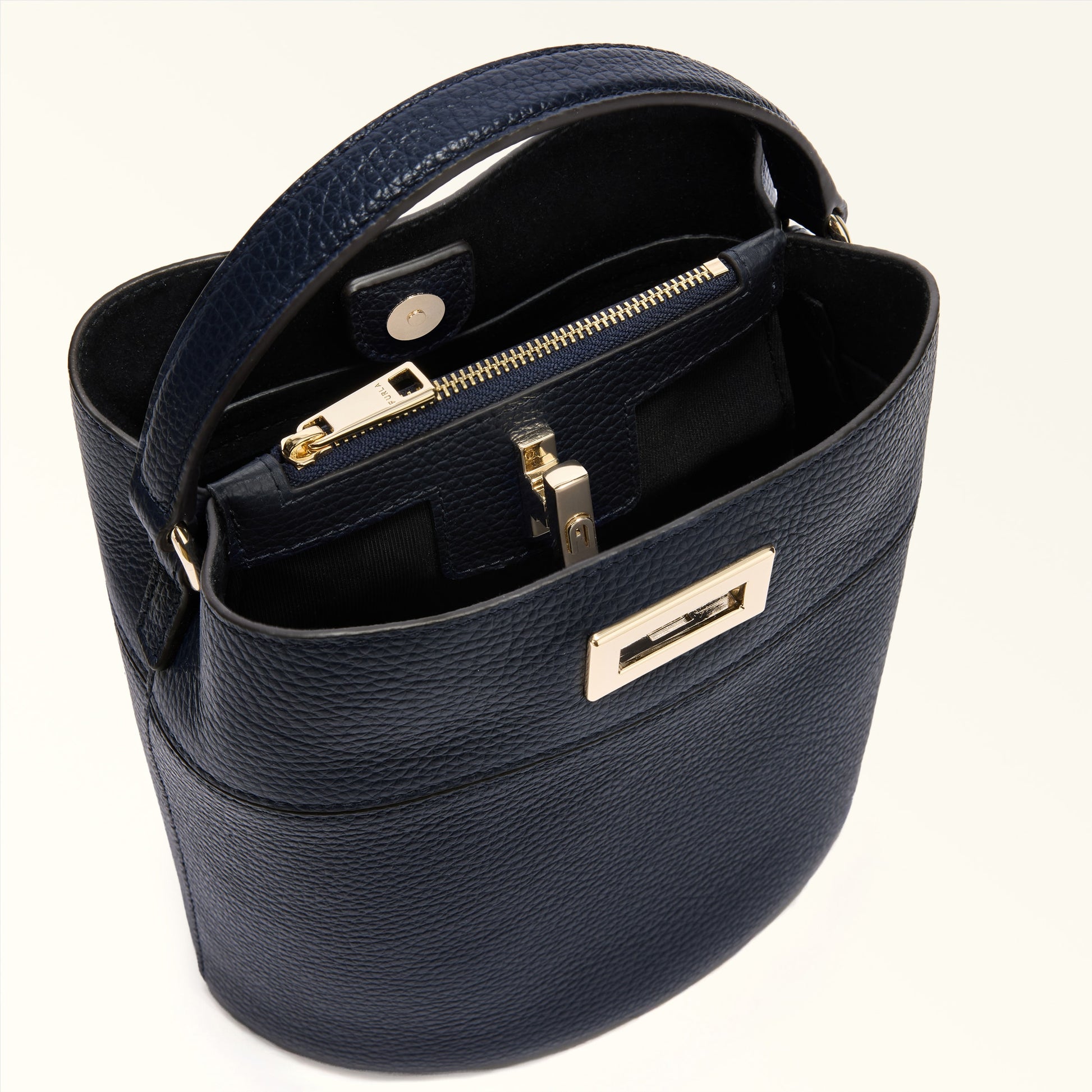 Furla Amelia Mini Bucket Bag in Blue - Bags 