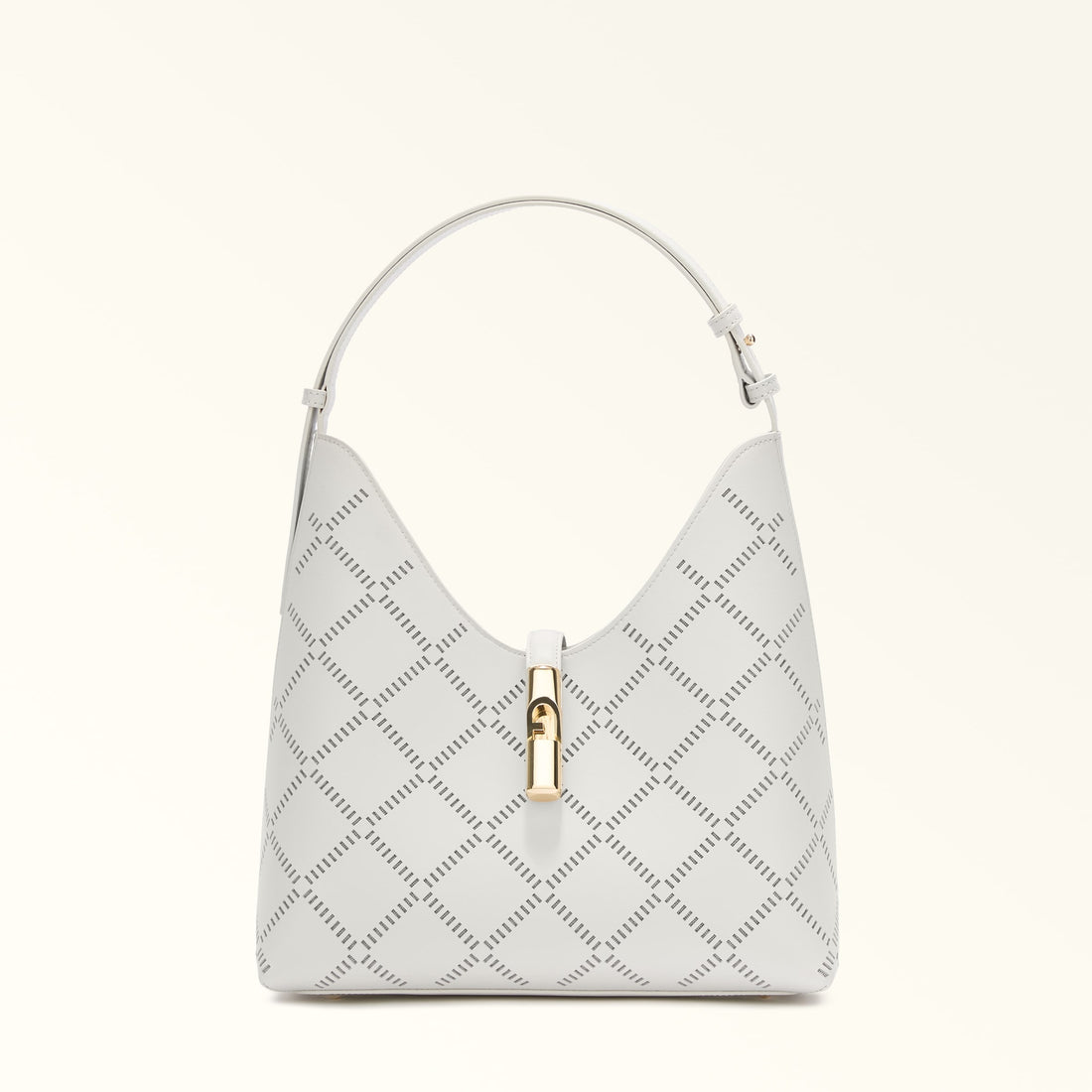 Furla Goccia M Hobo in White - Bags 