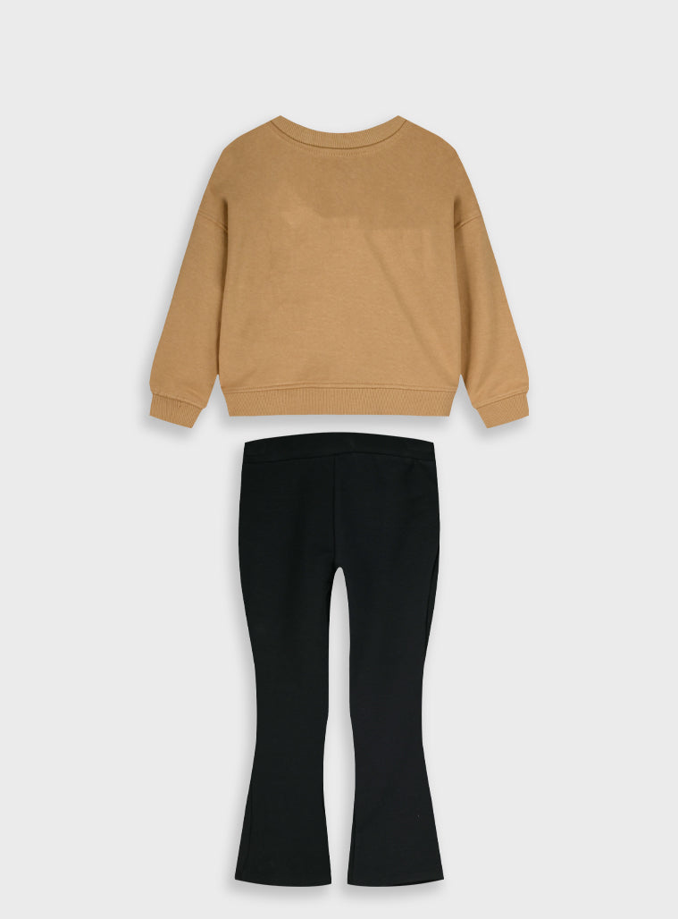 Cotton Girl Set - Black