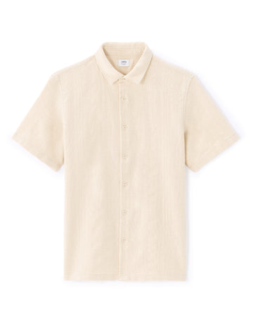 Ecru Short Sleeves Shirt - Celio Lebanon