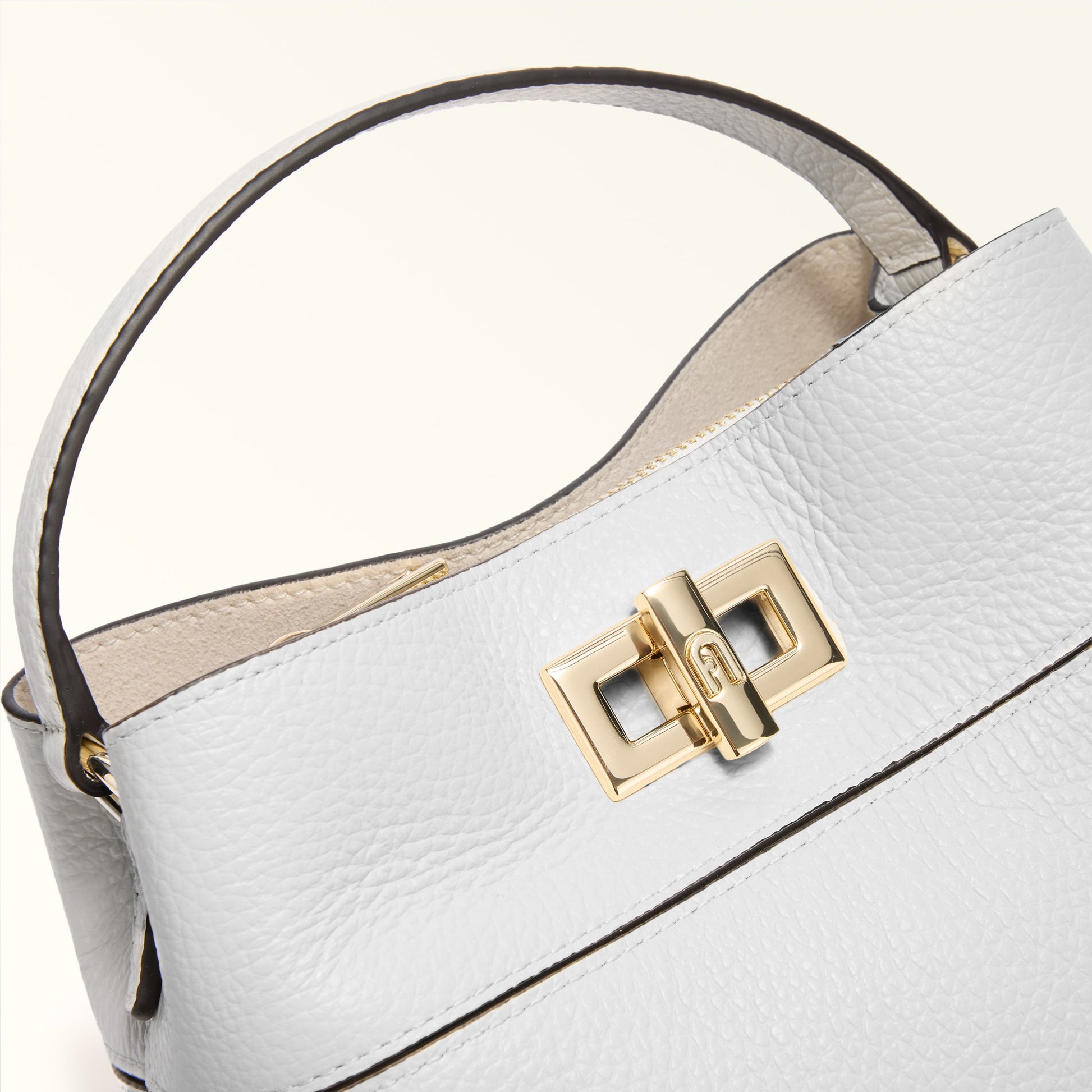 Furla Amelia Mini Bucket Bag in White - Bags 