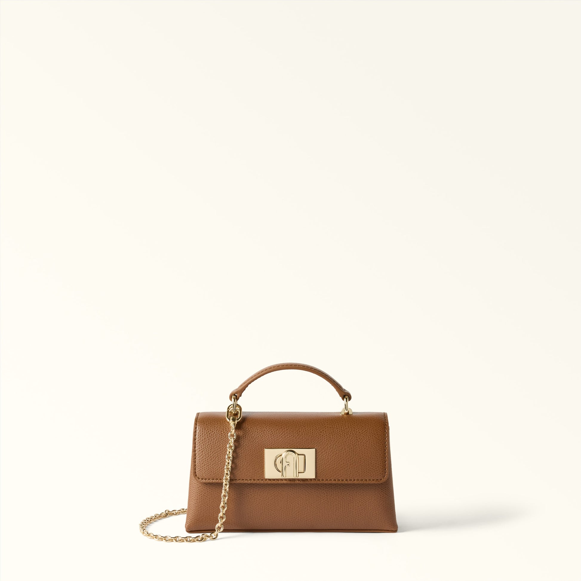 Furla 1927 Mini Crossbody Top Handle in Brown - Bags 