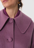 Marie coat in purple wool by Tara Jarmon