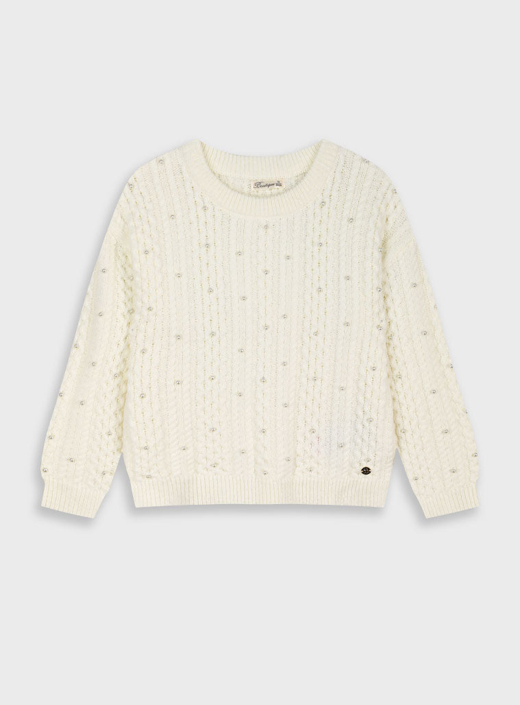 Children's Offwhite Blouse For Girl