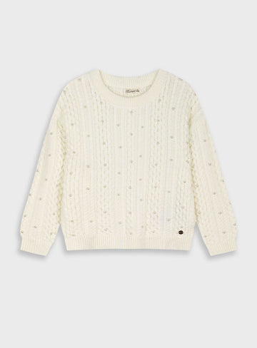 Children's Offwhite Blouse For Girl