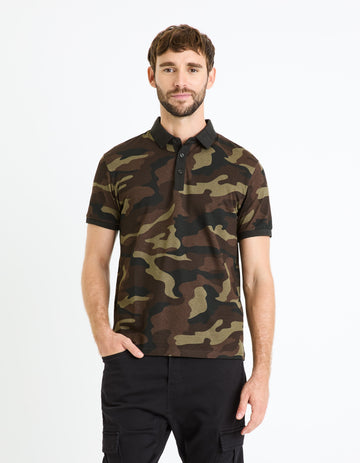 FEKAMO KHAKI CAMO SS POLO - Celio lebanon