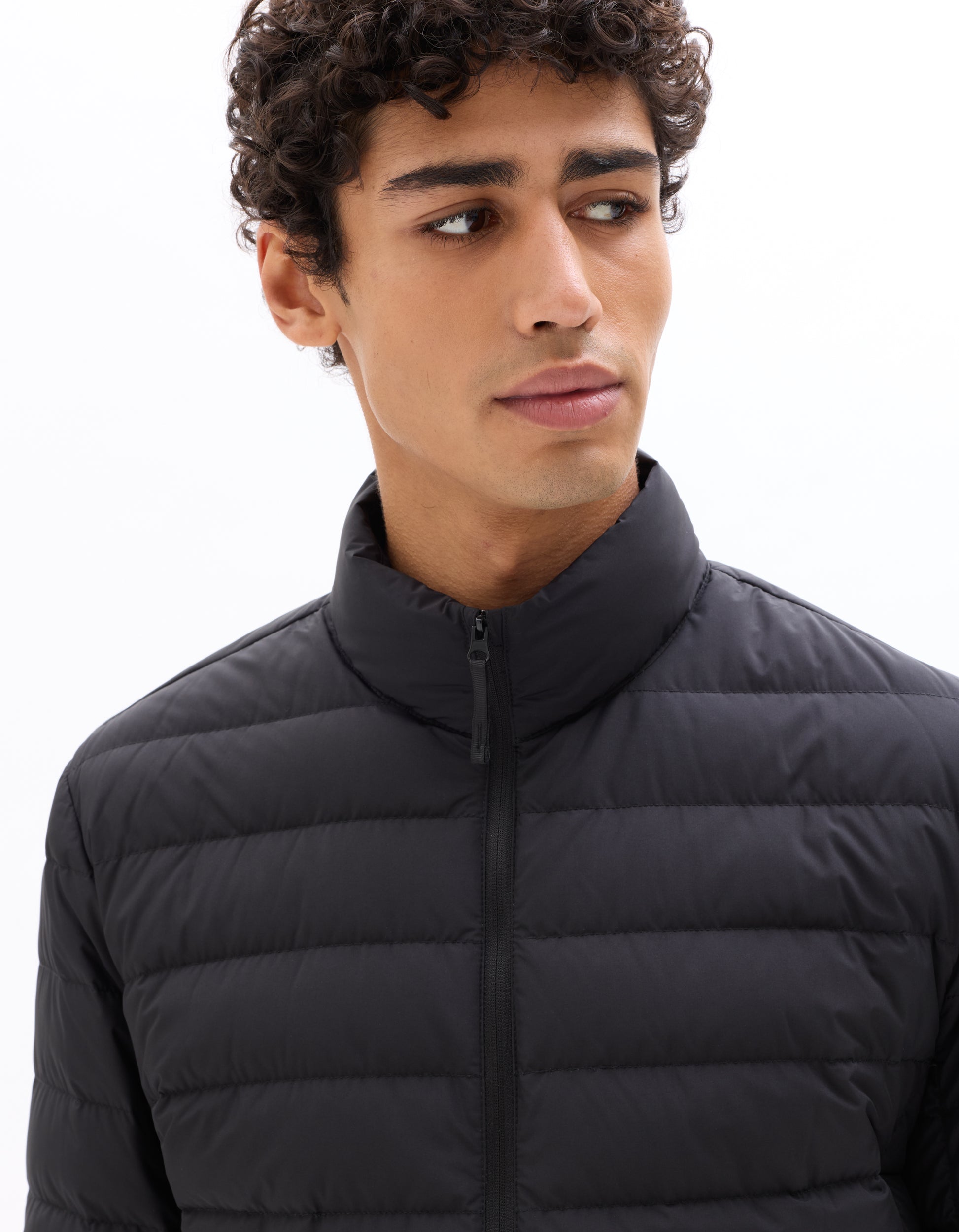 Black Puffy Jacket - Celio Lebanon