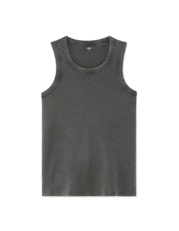 Slim Fit Ribbed Faded Stretch Cotton Tank Top Celio