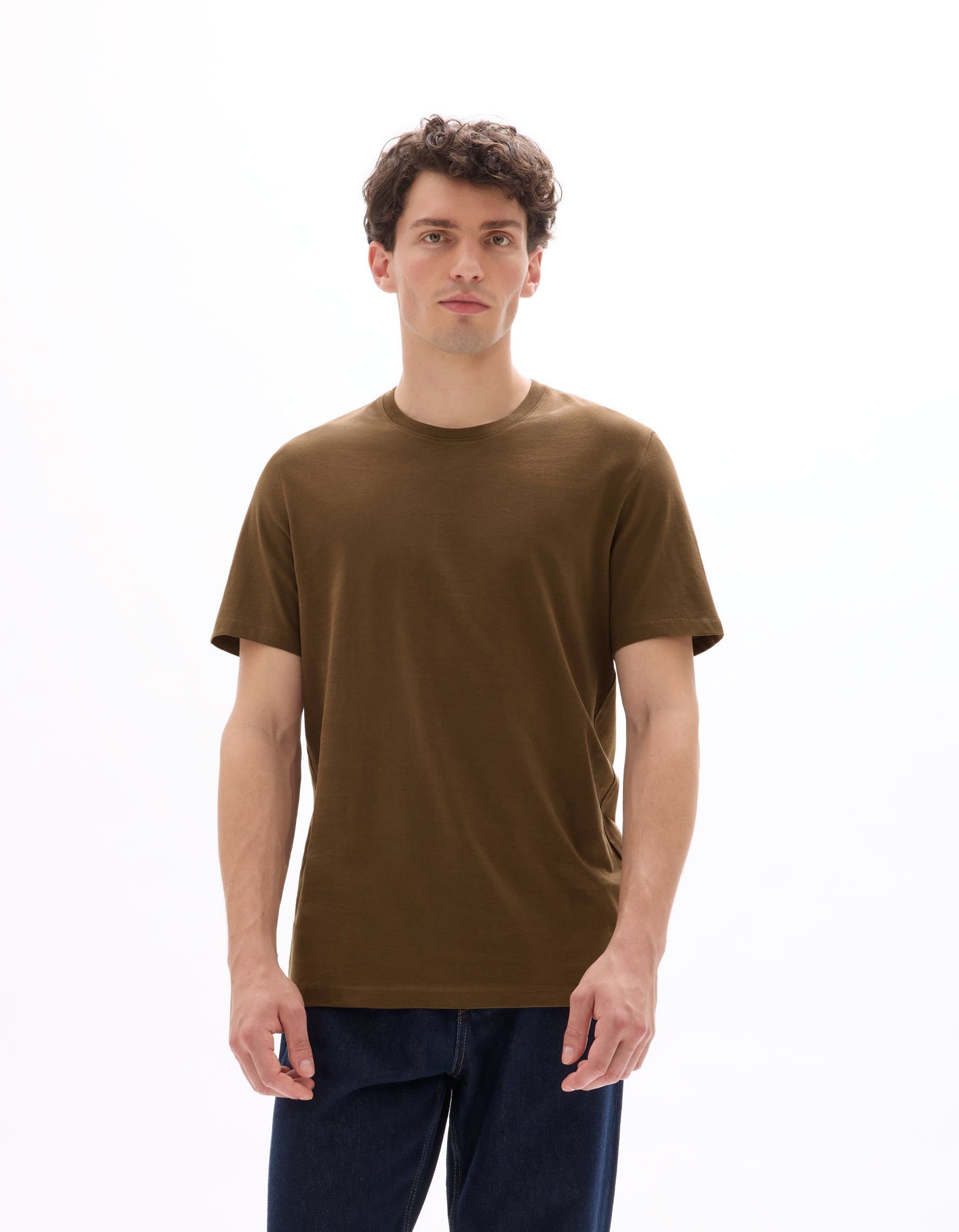 Cafe Au Lait Short Sleeves Tshirt - Celio Lebanon