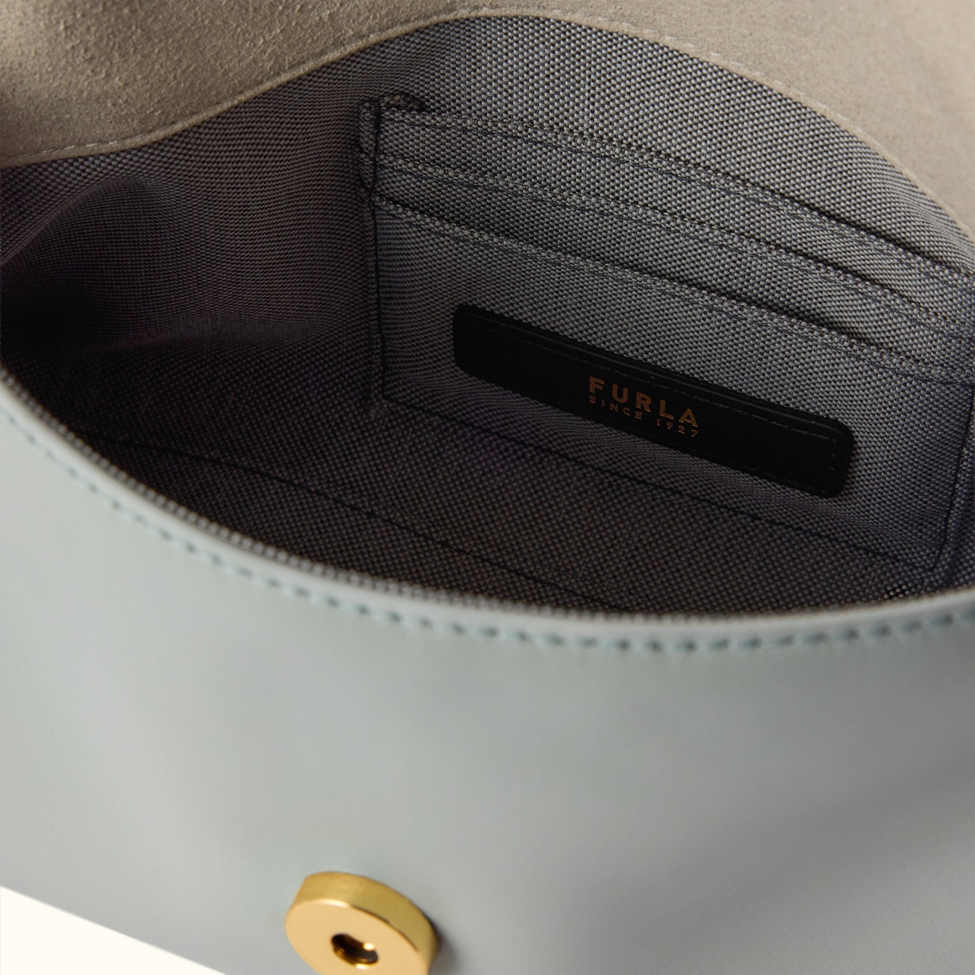 Furla Sfera Soft Mini Crossbody Top Handle in Grey - Bags 