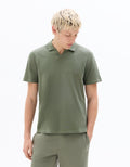 Celio Piqué Regular Fit Shark Collar Polo - Green