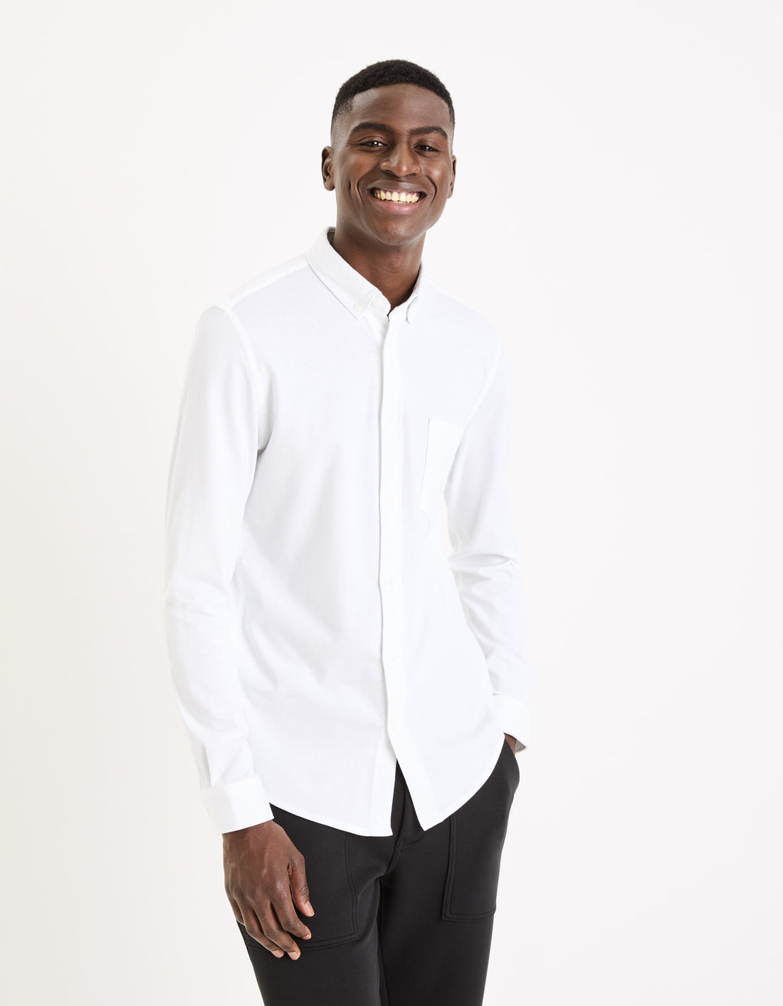 BAPIK WHITE LS SHIRT - Celio lebanon