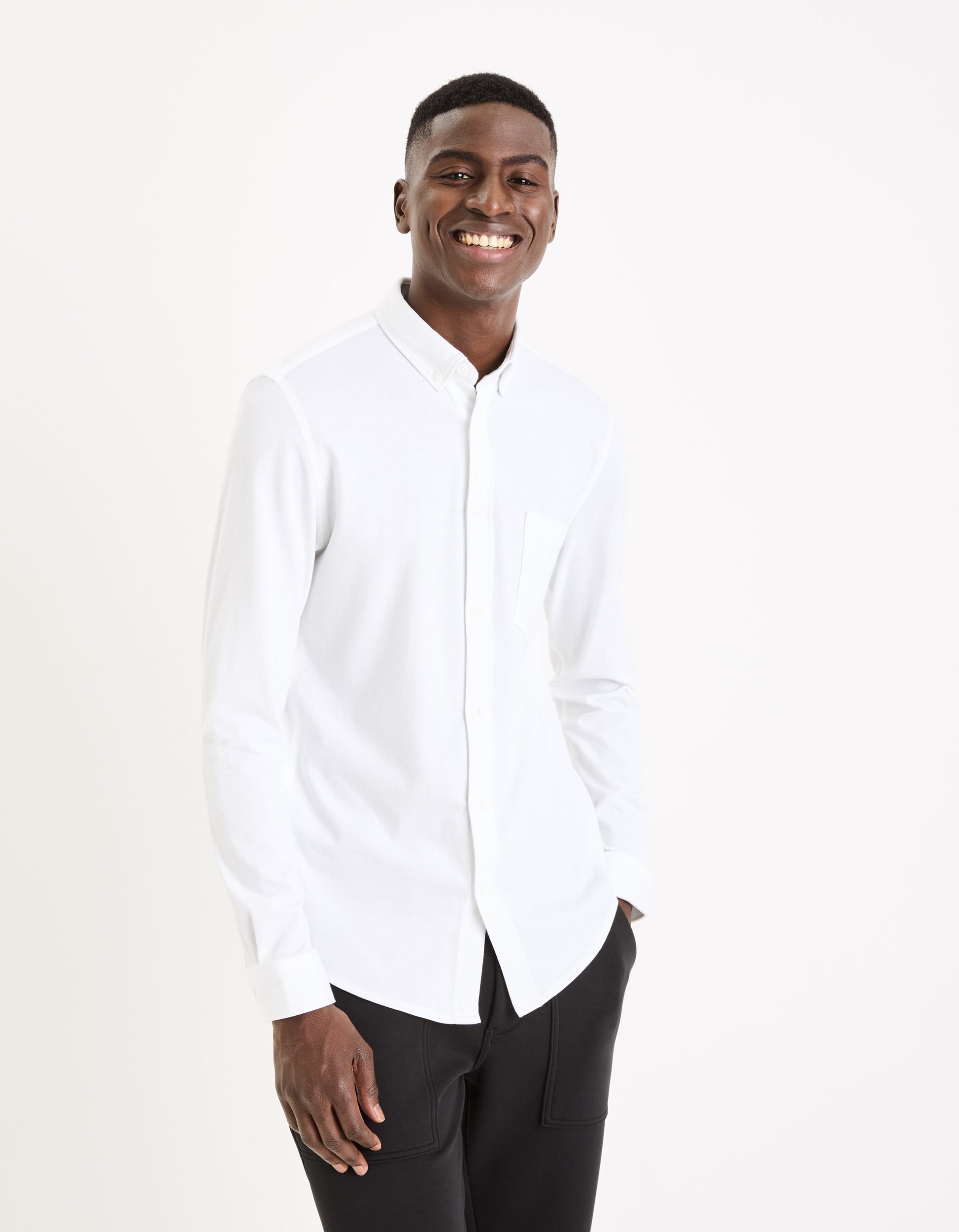 BAPIK WHITE LS SHIRT - Celio lebanon