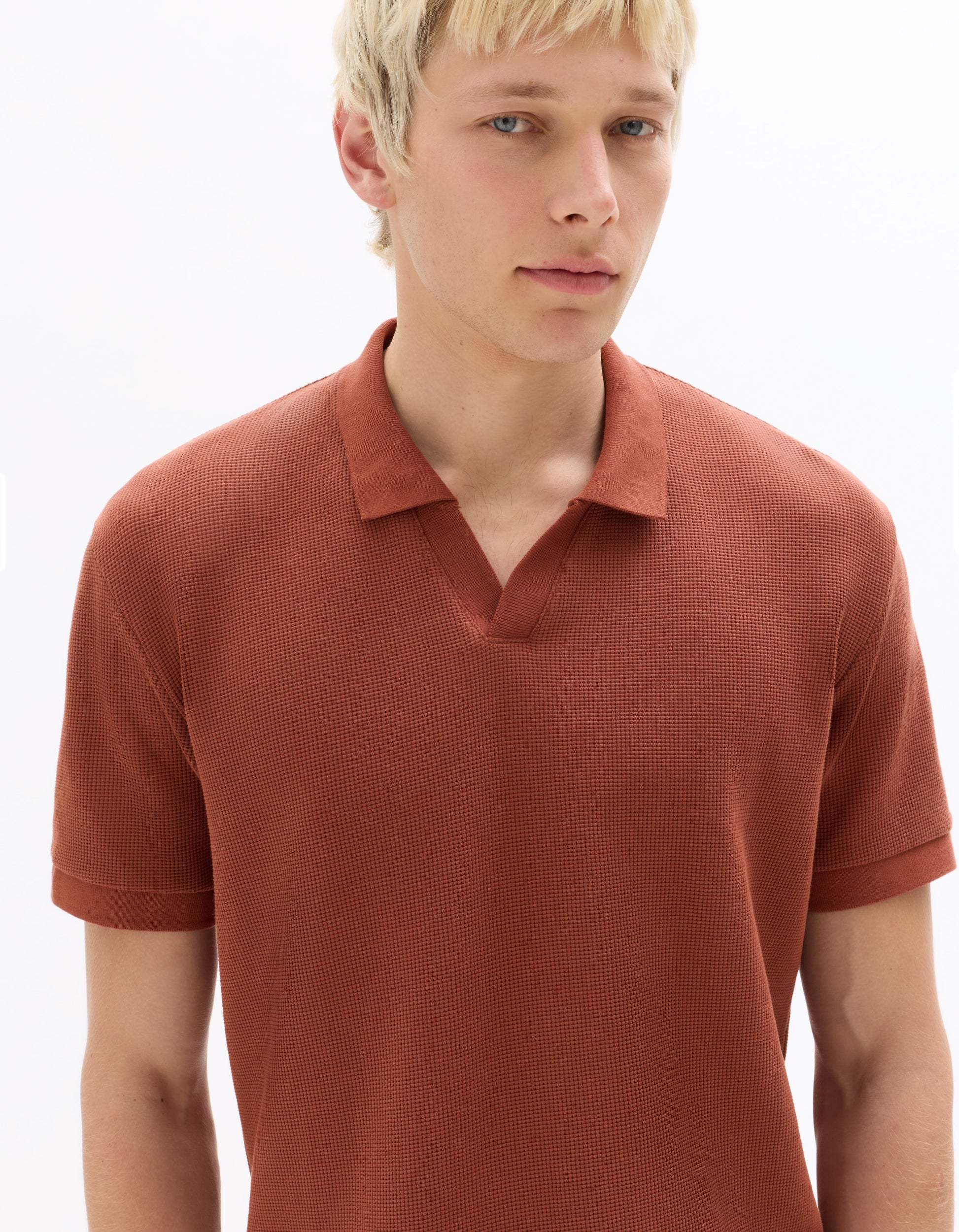 Red Short Sleeves Polo for Men