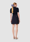 Jimmy midnight blue tailored wool skirt by Tara Jarmon Lebanon