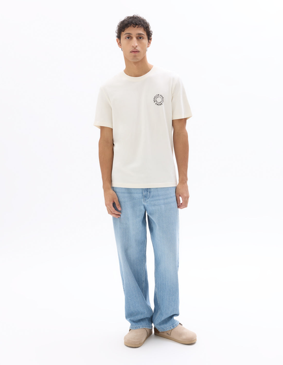 Celio Cotton Short Sleeves Tshirt - White
