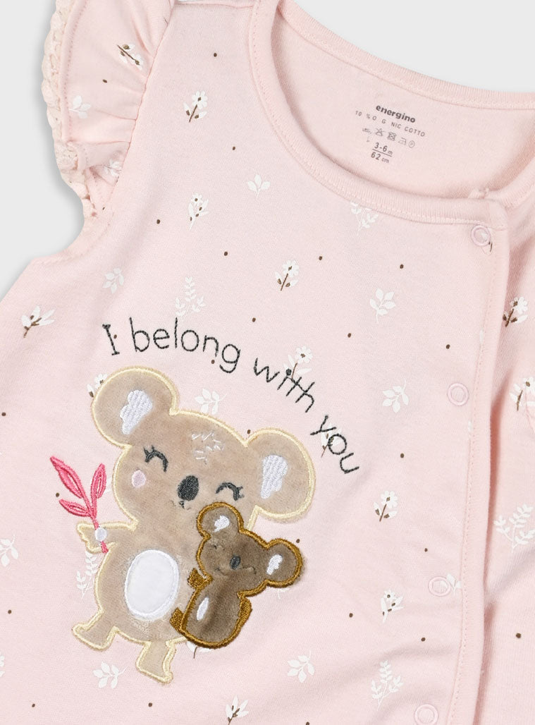 Romper for baby girls -organic cotton Energiers