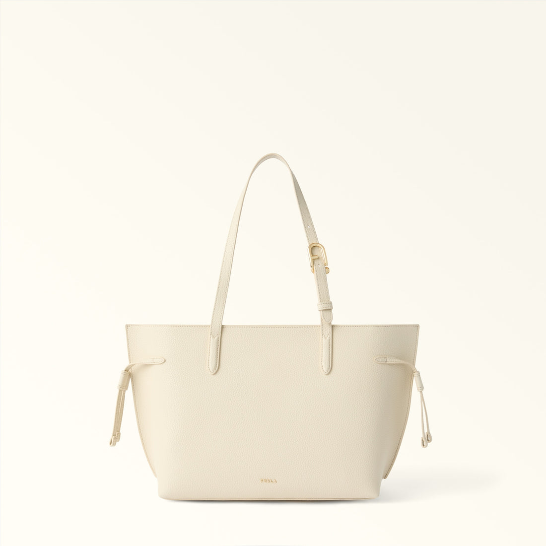 Furla Ava M Tote W/Zip in White - Bags 