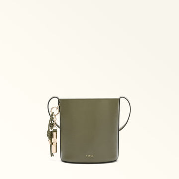 Furla Roxie M Bucket  Bag In Leather