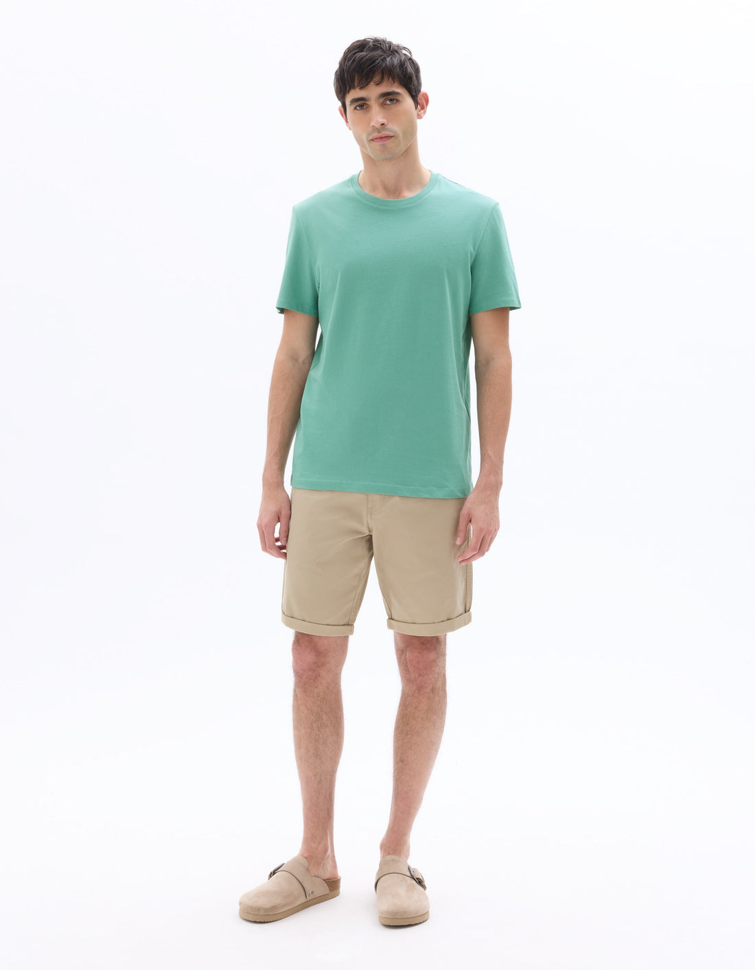 Regular Fit Crew Neck 100% Cotton T-shirt Celio