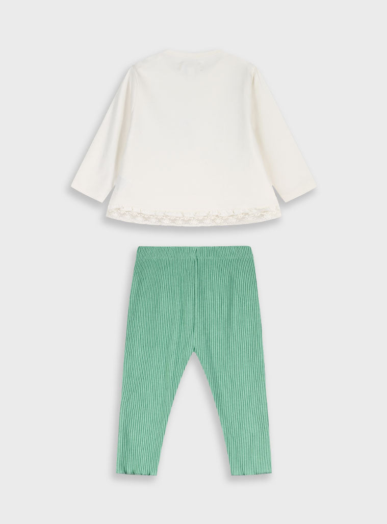  Green Infant' S Setblouse,Leggings) For Girl Energiers