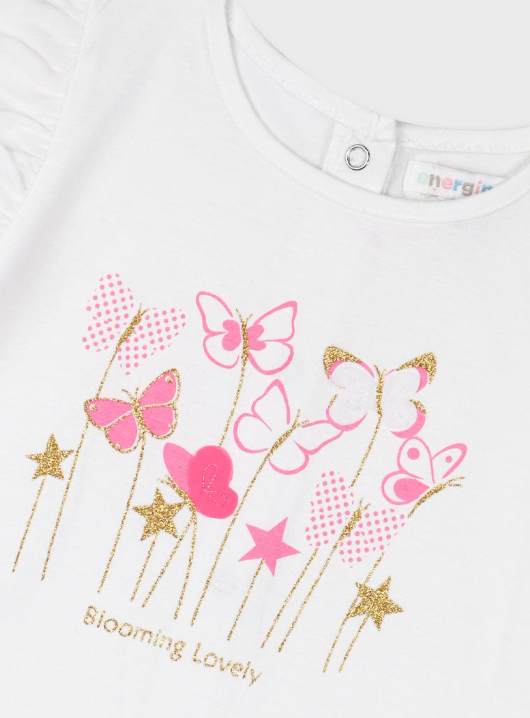 Set t-shirt with skirt for baby girls Energiers