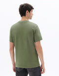 Celio Printed Boxy Crew Neck Cotton Blend T-shirt - Green