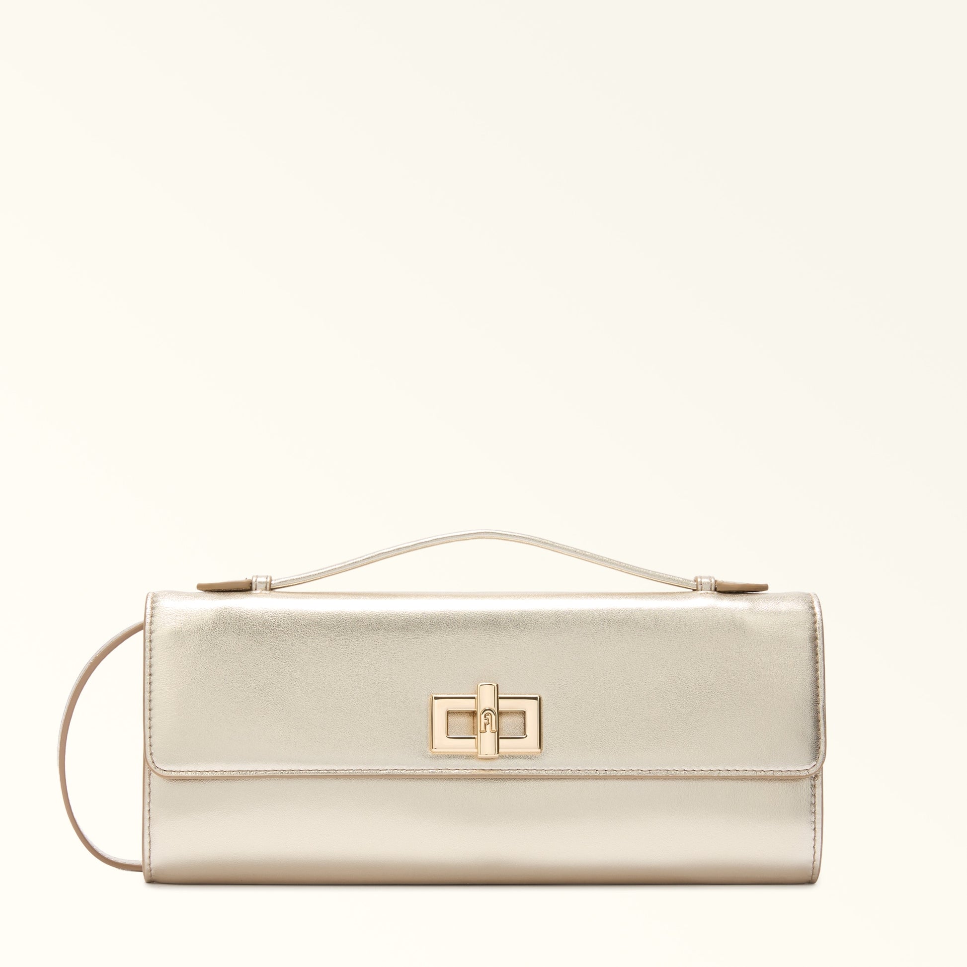 Furla Clara Crossbody Clutch in Gold - Bags 