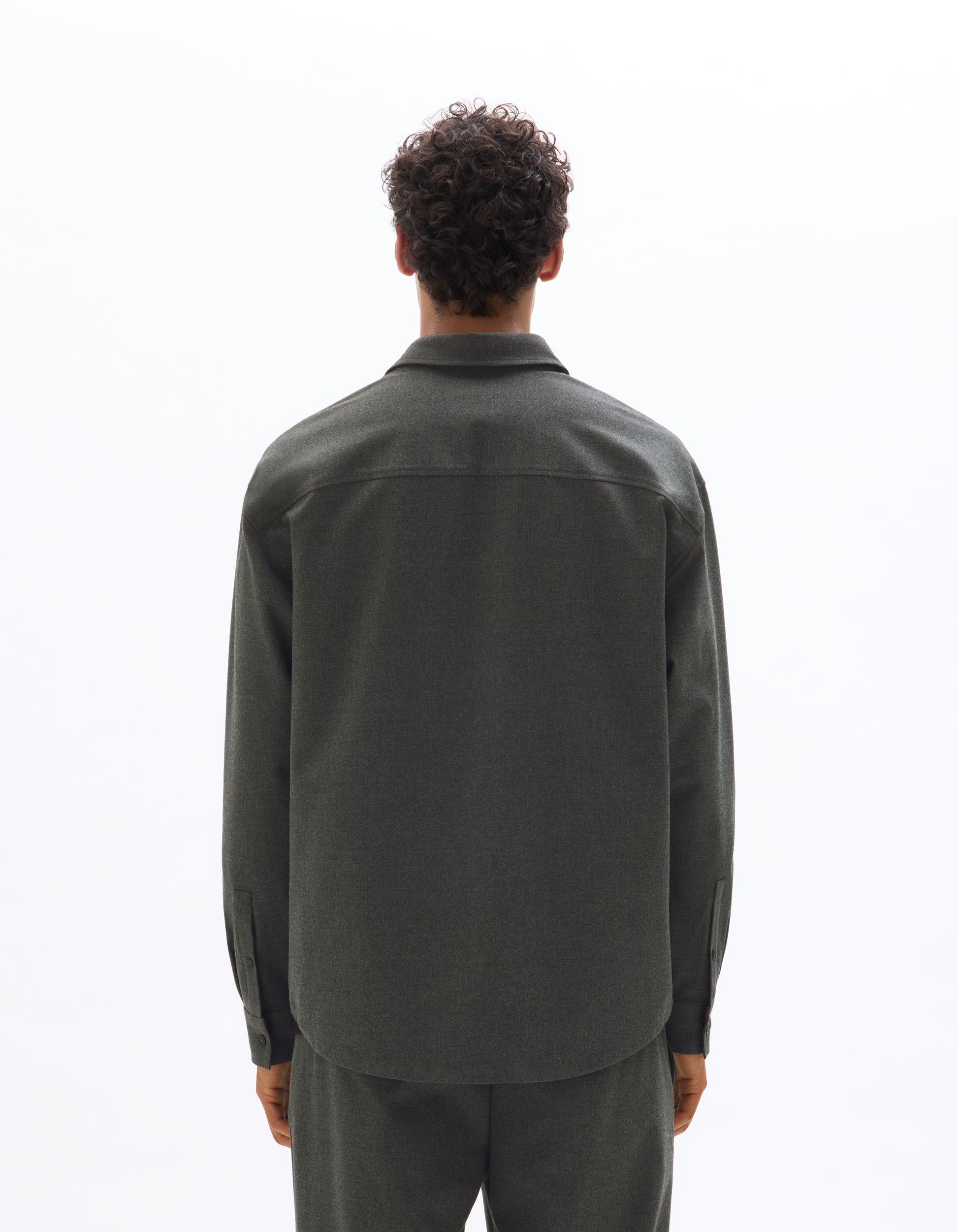 Gris Fonce Long Sleeves Shirt - Celio Lebanon