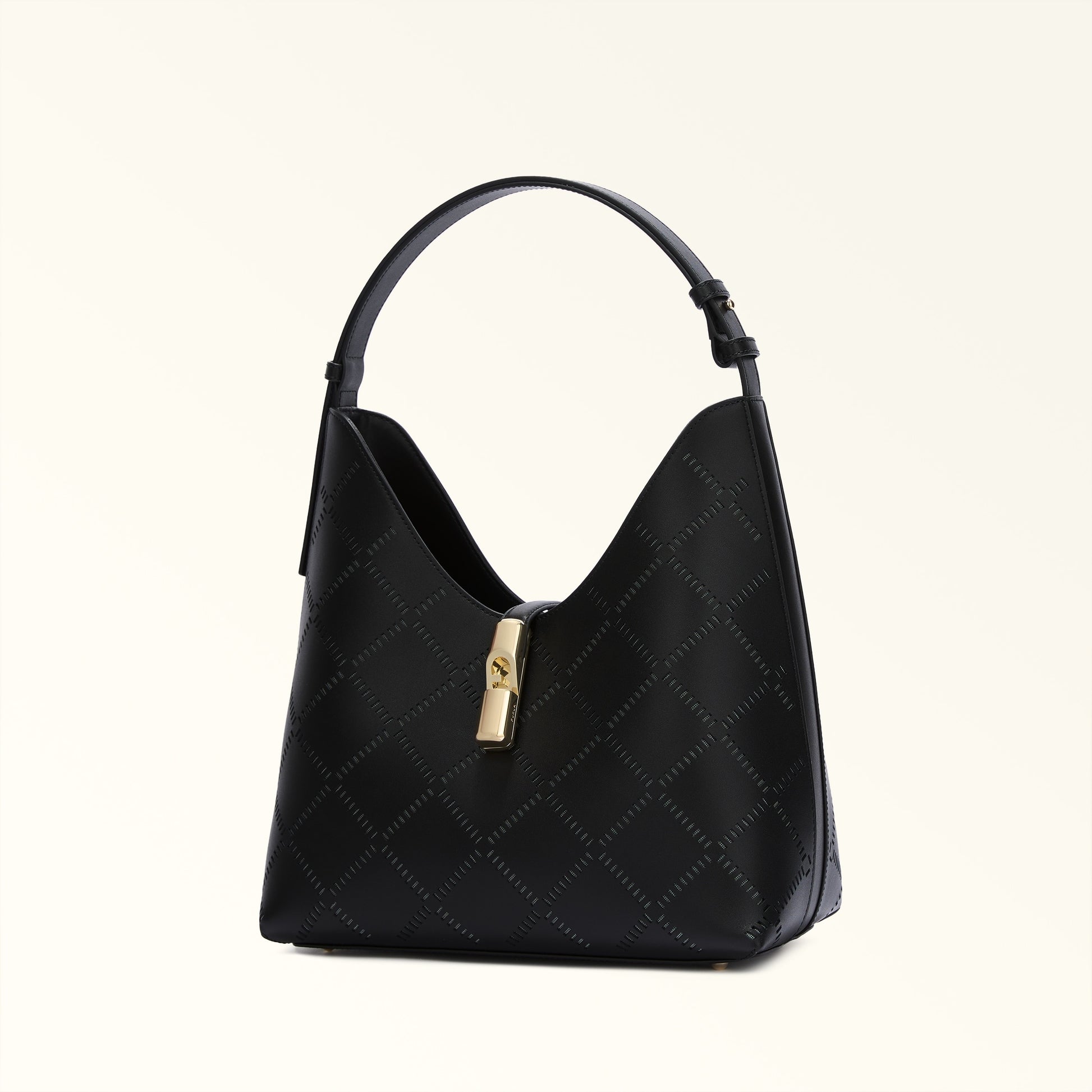 Furla Goccia M Hobo in Black - Bags 