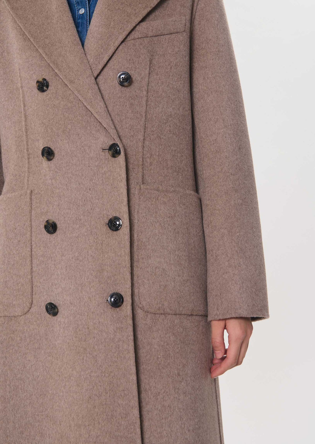Montaine coat in hazel wool by Tara Jarmon