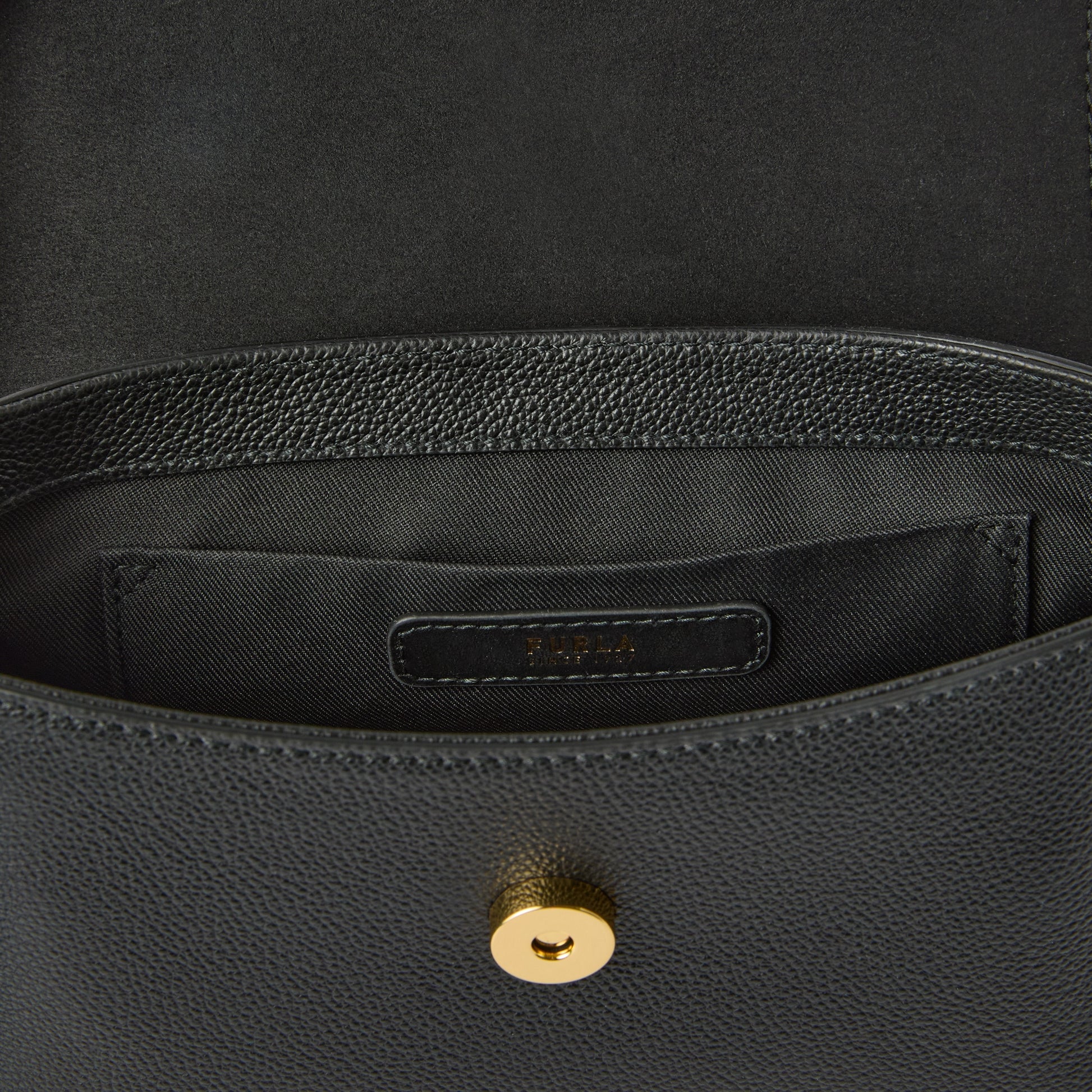 Furla Moonlight Mini Top Handle in Black - Bags 