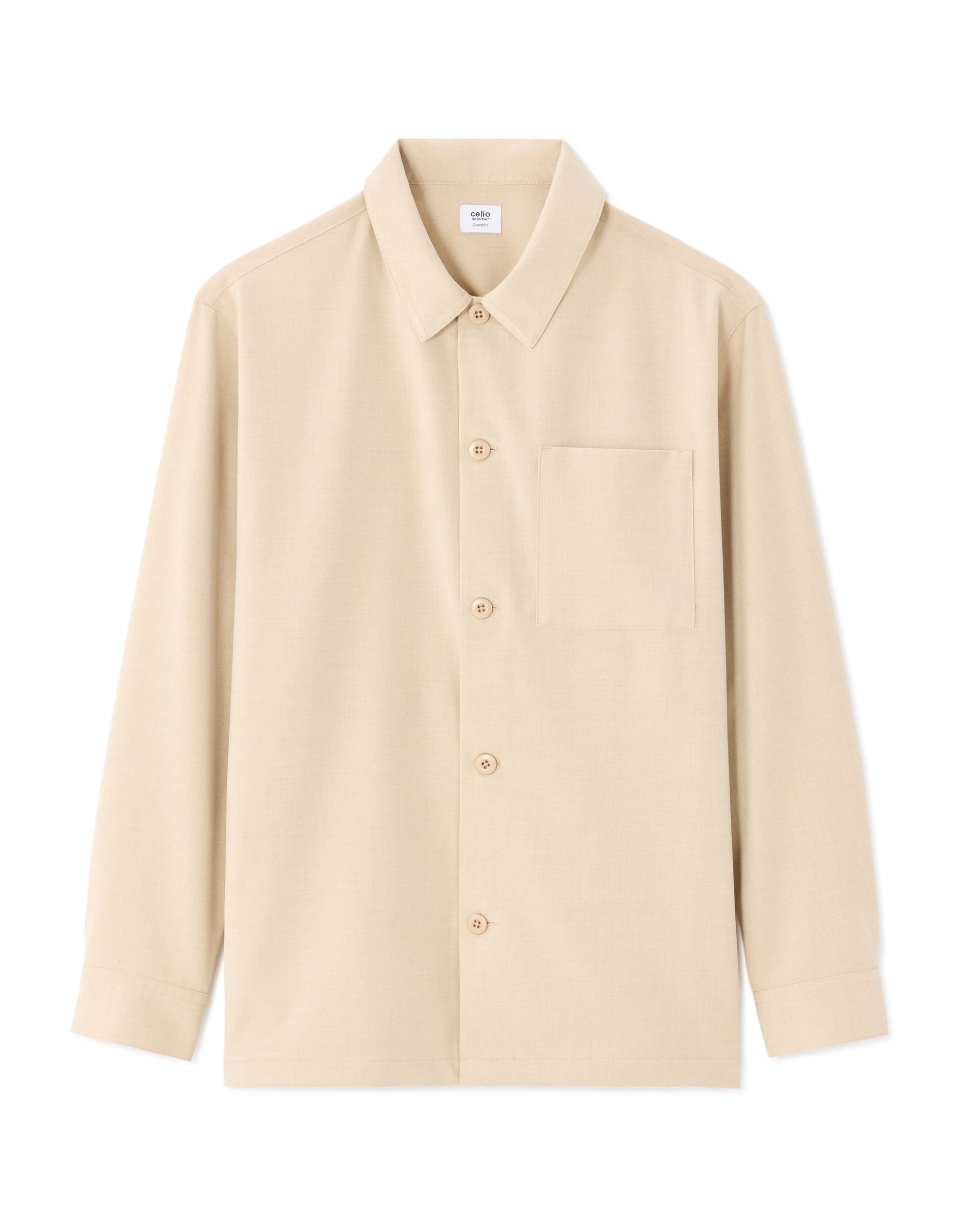 Celio Beige Overshirt - Beige