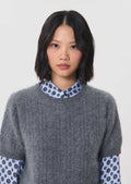 Pamela sweater in grey wool by Tara Jarmon