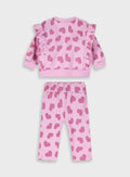  Multi Infant'S Set (Blouse,Trousers) For Girl