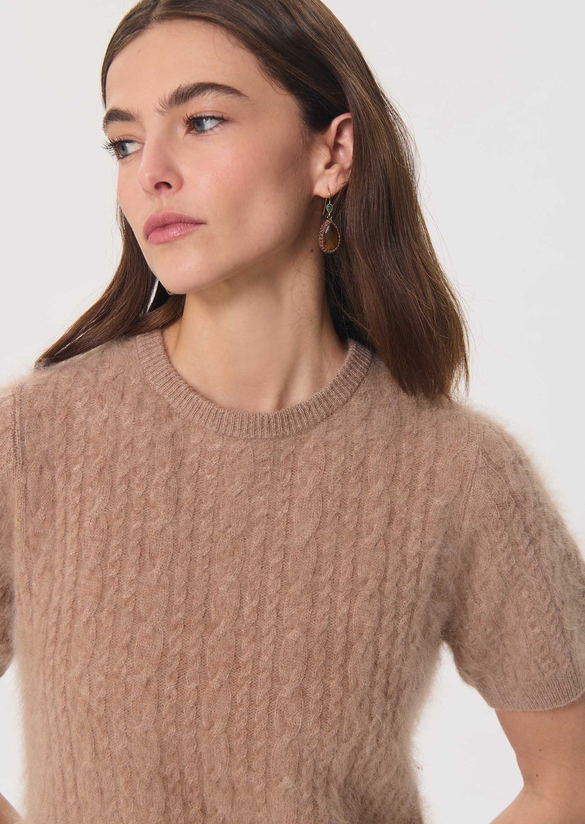 Pamela sweater in camel wool by Tara Jarmon