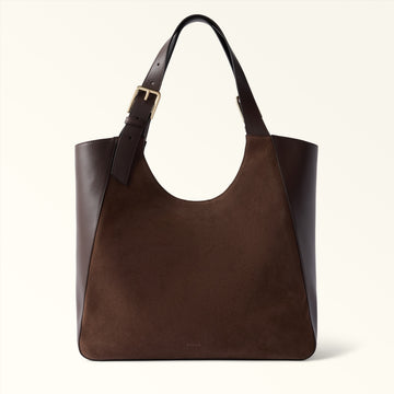 Furla Dora L Tote in Brown - Bags 
